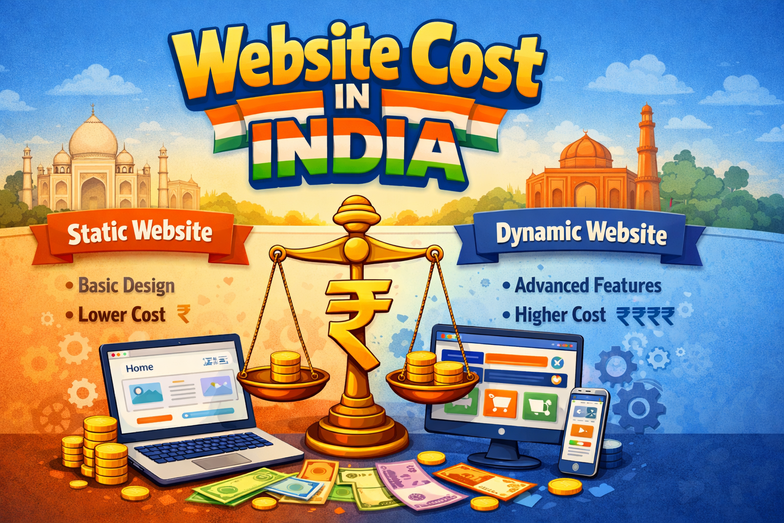 Website cost in India 2026 - Web development company pricing guide by Infinite Option