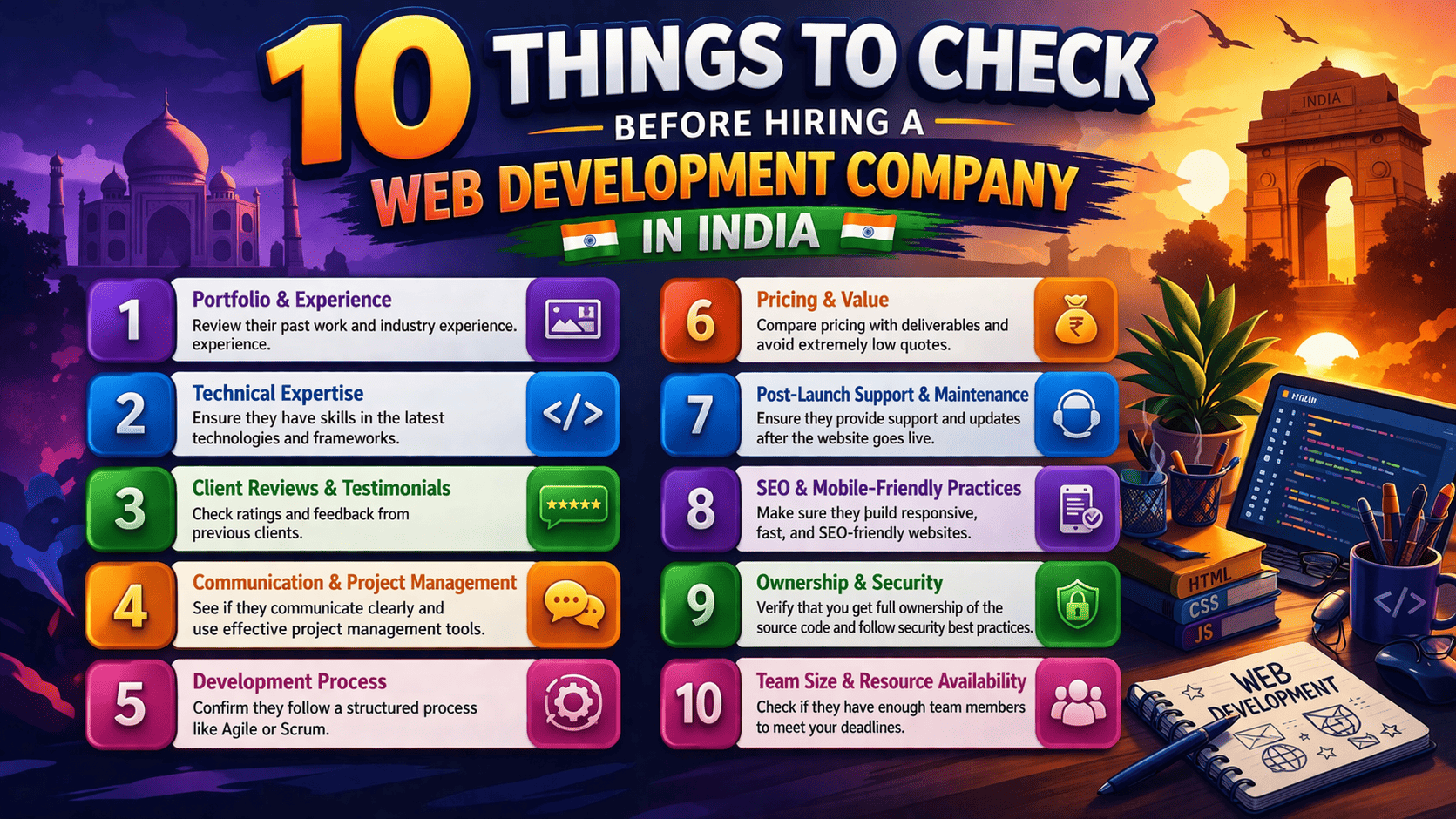 10 Things to Check Before Hiring a Web Development Company in India