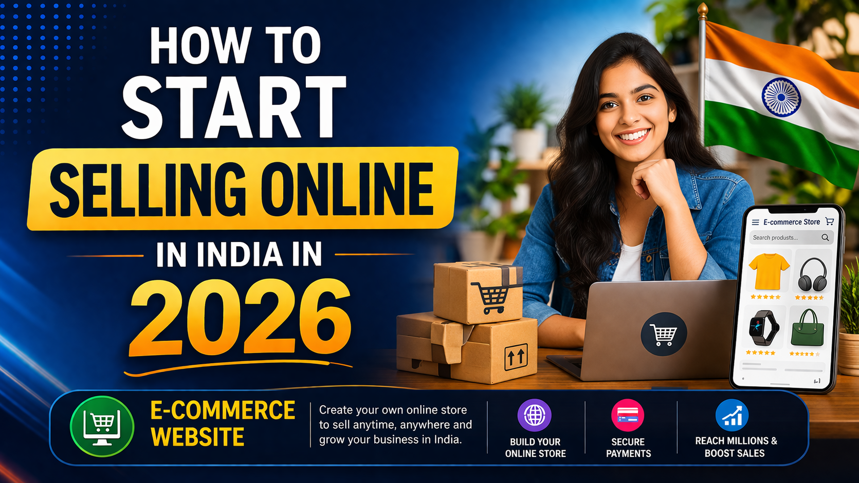How to Start Selling Online in India in 2026 - E-Commerce Website Guide