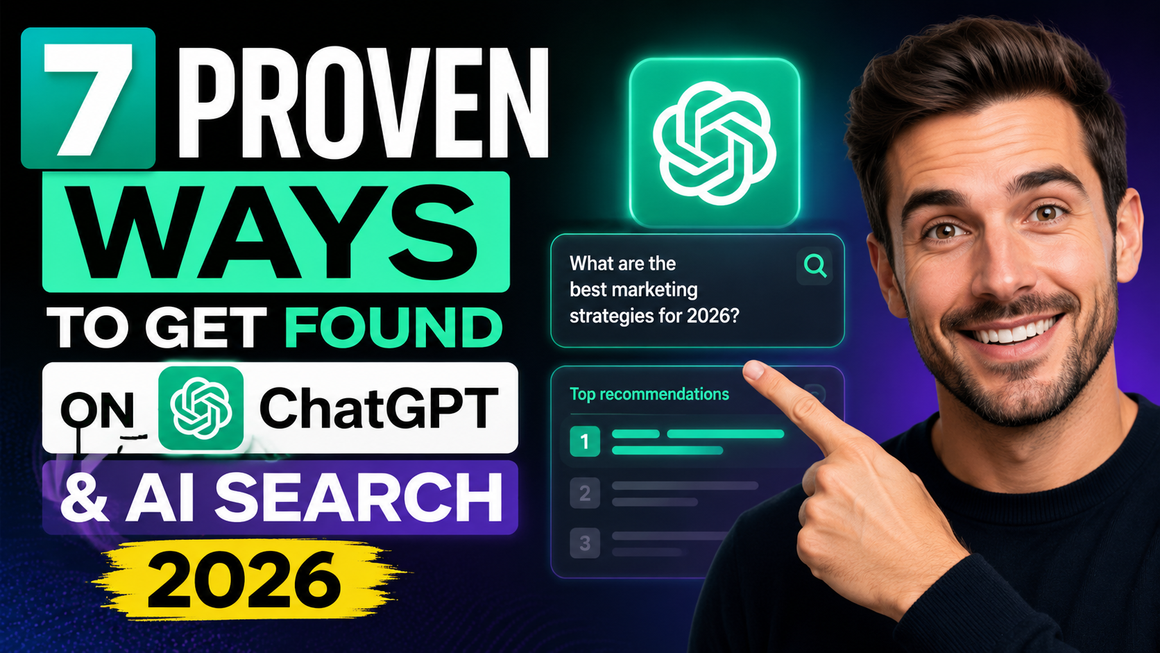 7 Proven Ways to Get Found on ChatGPT & AI Search 2026