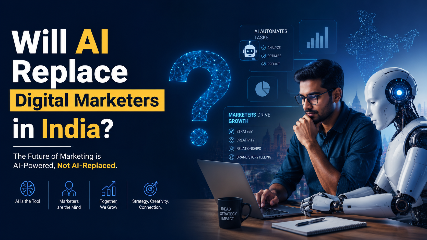 Will AI Replace Digital Marketers in India? The Answer Isn't What LinkedIn Thinks