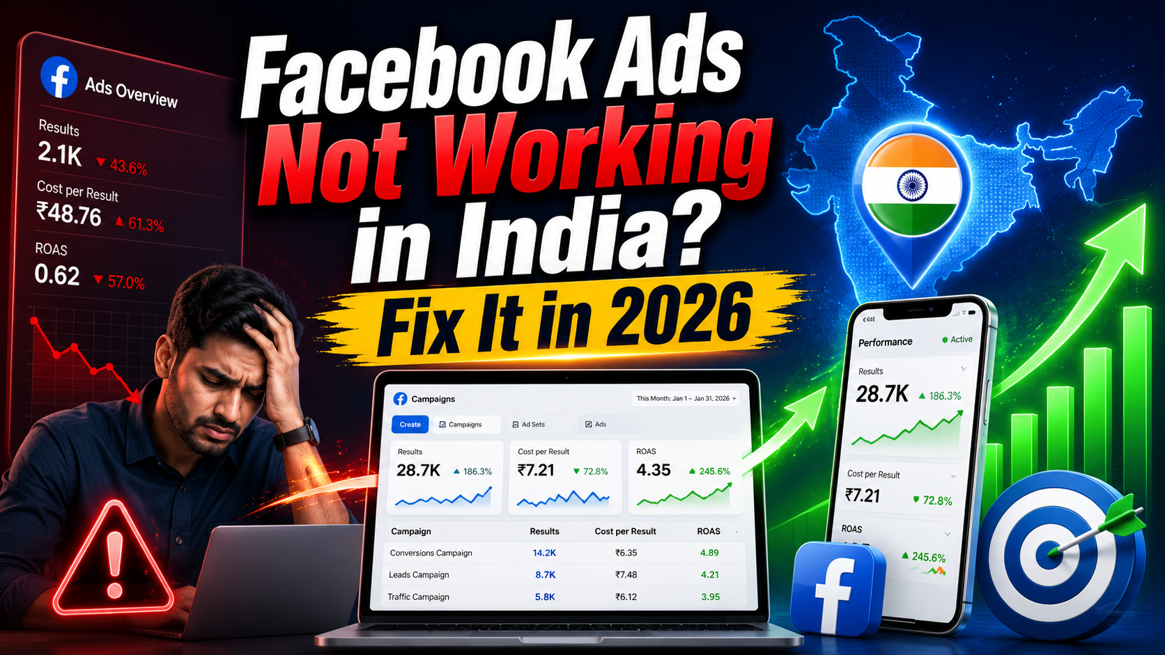 Facebook Ads Not Working in India? Fix It in 2026