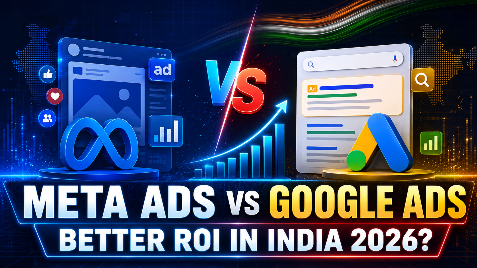 Meta Ads vs Google Ads India 2026: Better ROI?