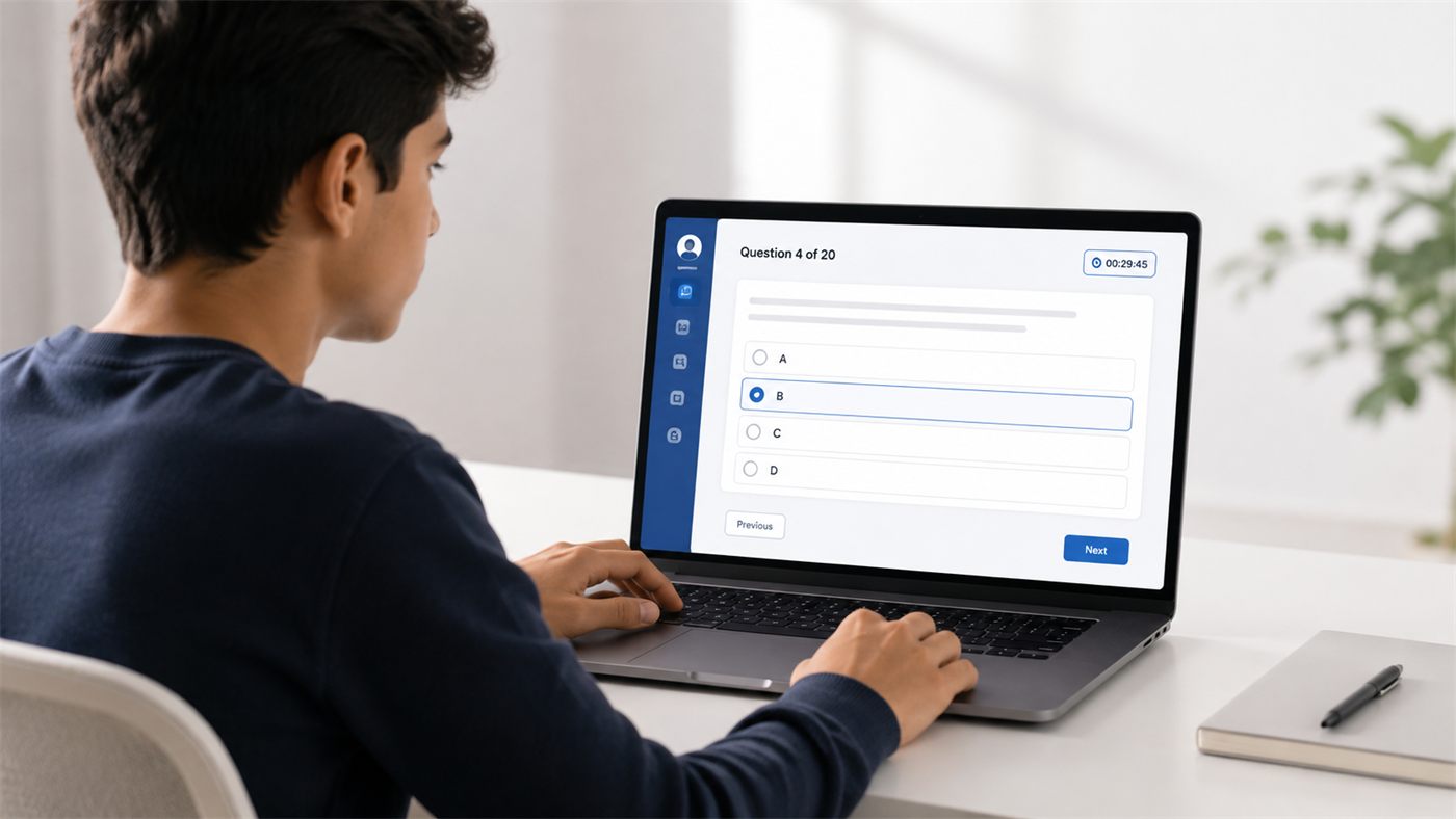 E-learning platform website built for a school