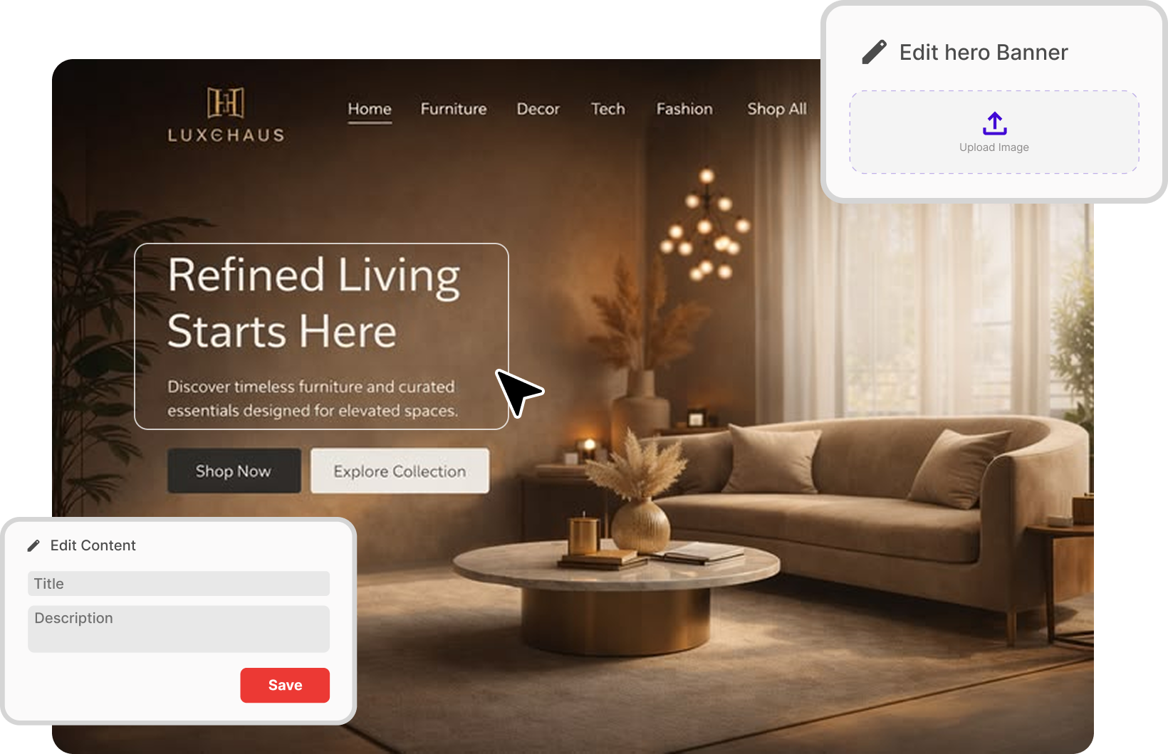 Admin dashboard