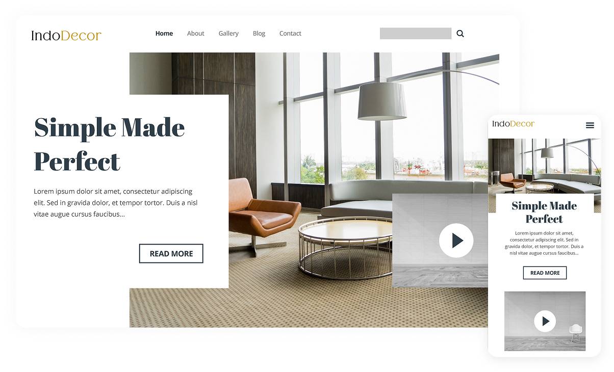 Responsive frontend